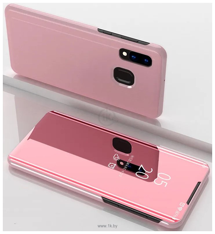 Фотографии Case Smart view для Samsung Galaxy A40 (розовое золото)