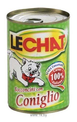 Фотографии LeChat Консервы Кусочки в соусе Кролик (0.4 кг) 1 шт.
