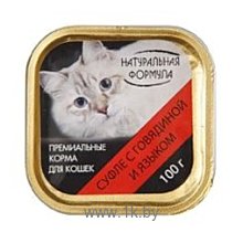 Фотографии Натуральная Формула Консервы для кошек с Говядиной и Языком (0.1 кг) 1 шт.