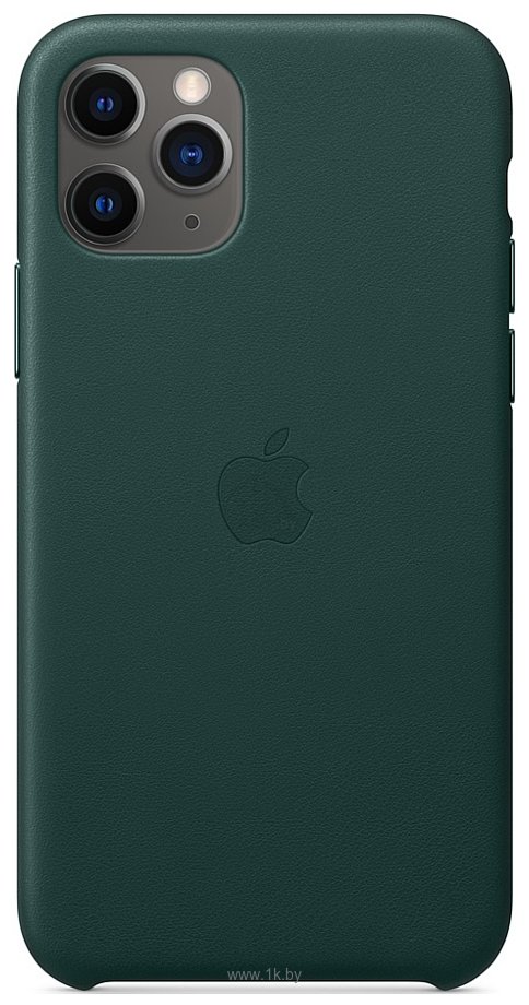 Фотографии Apple Leather Case для iPhone 11 Pro Max (зеленый лес)