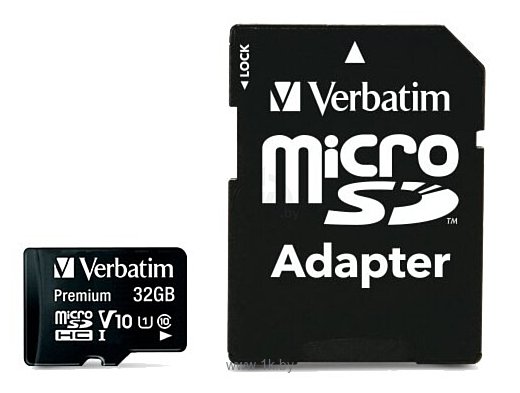 Фотографии Verbatim microSDXC Class 10 UHS-1 32GB + SD adapter