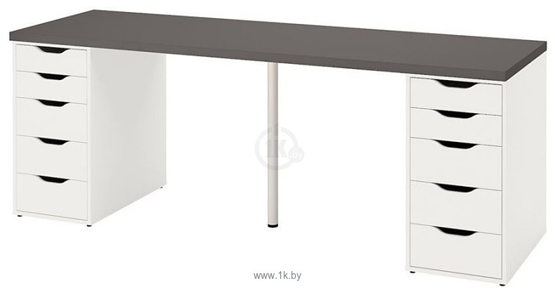 Фотографии Ikea Лагкаптен/Алекс 094.175.70 (темно-серый/белый)