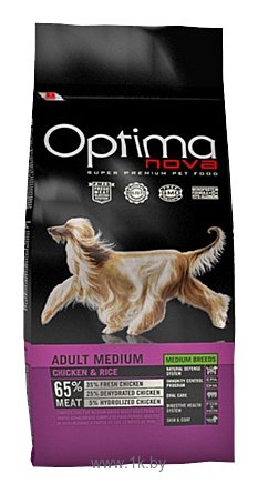 Фотографии OptimaNova Adult Dog Medium Chicken & Rice (12 кг)