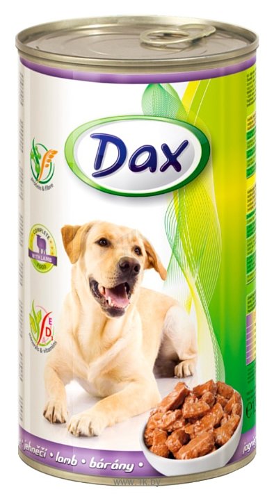 Фотографии DAX Ягненок для собак консервы (1.24 кг) 1 шт.