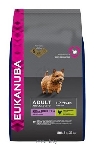 Фотографии Eukanuba (3 кг) Adult Dry Dog Food For Small Breed Chicken