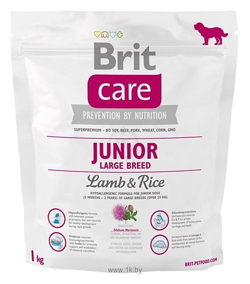 Фотографии Brit Care Junior Large Breed Lamb & Rice (1.0 кг)
