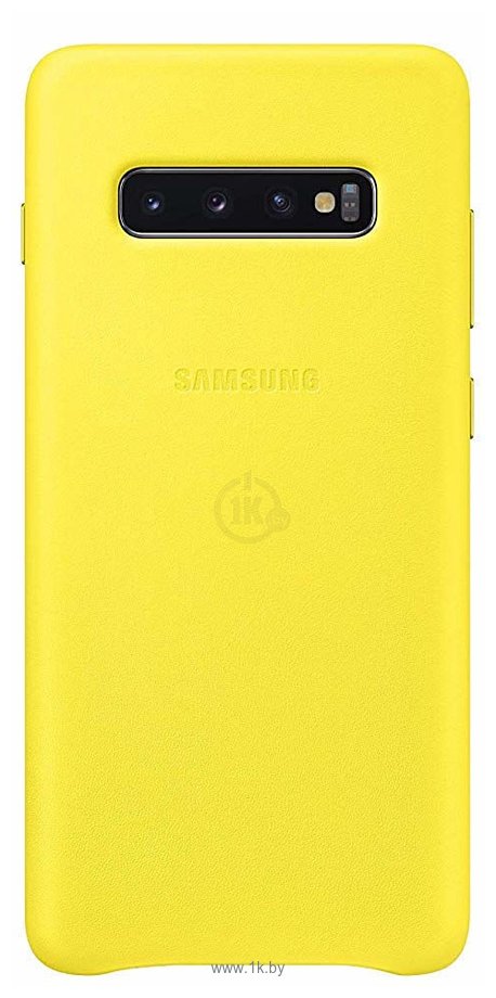 Фотографии Samsung Leather Cover для Samsung Galaxy S10 Plus (желтый)