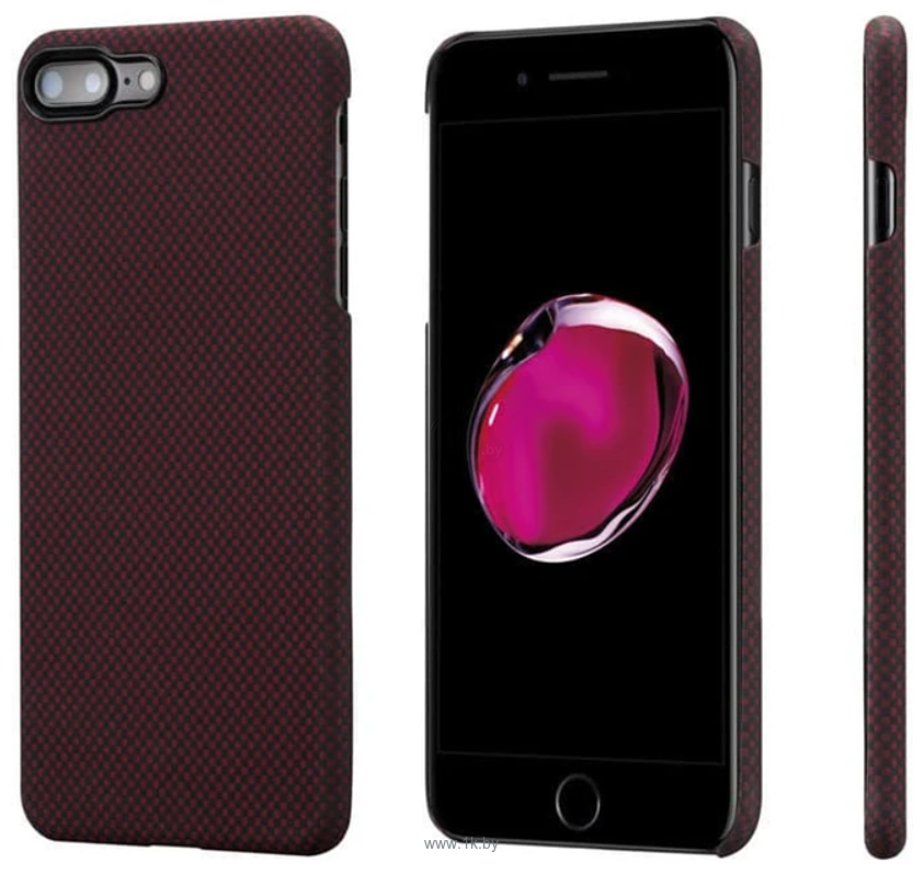 Фотографии Pitaka MagEZ Case Pro для iPhone 8 Plus (plain, черный/красный)