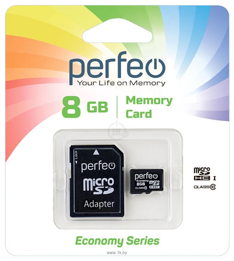 Фотографии Perfeo microSDHC PF8GMCSH10AES 8GB (с адаптером)