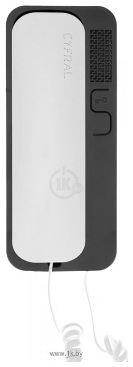 Фотографии Cyfral Unifon Smart B (черный, с белой трубкой)
