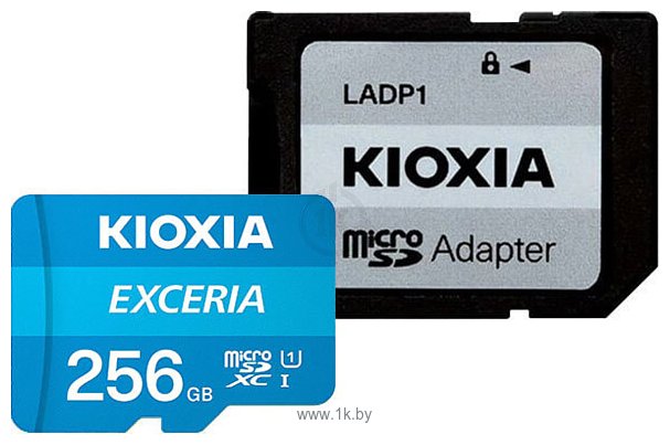 Фотографии Kioxia Exceria microSDXC LMEX1L256GG2 256GB (с адаптером)