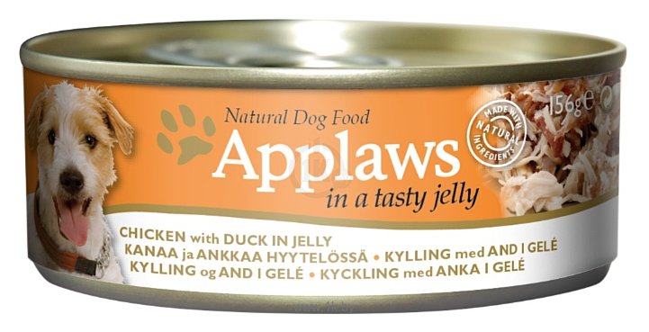 Фотографии Applaws Dog Chicken with Duck in jelly canned (0.156 кг) 1 шт.