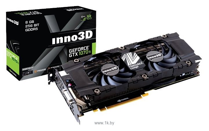 Фотографии Inno3D GeForce GTX 1070 Ti 1607MHz PCI-E 3.0 8192MB 8000MHz 256 bit DVI HDMI HDCP X2