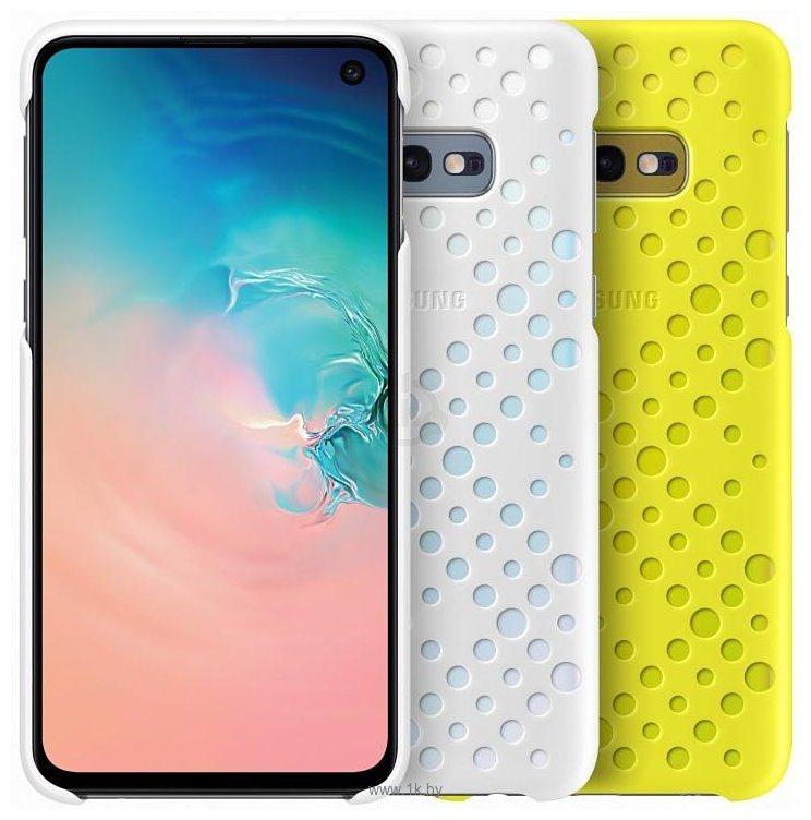 Фотографии Samsung Pattern Cover для Samsung Galaxy S10e (белый/желтый)