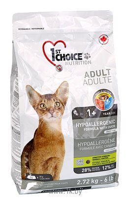 Фотографии 1st Choice HYPOALLERGENIC for ADULT CATS (2.72 кг)