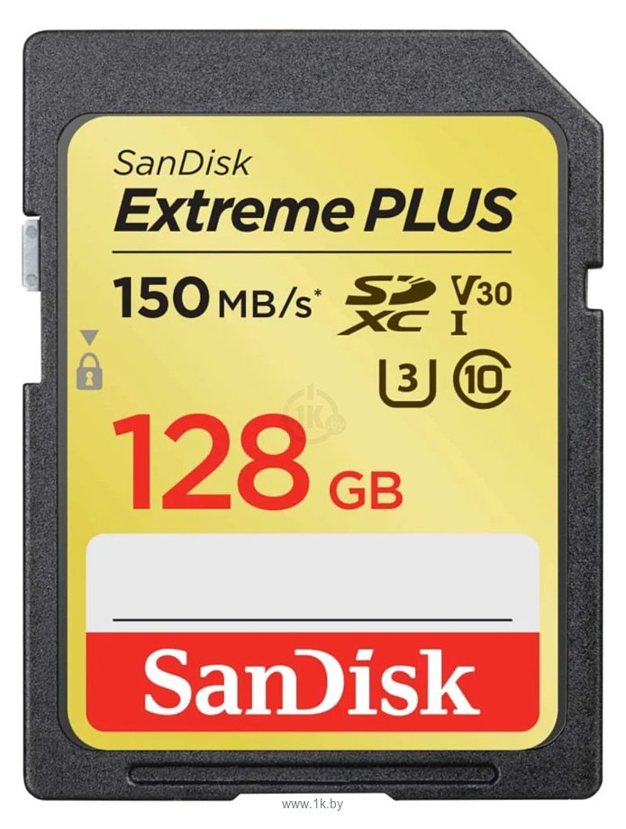 Фотографии SanDisk Extreme PLUS SDXC Class 10 150MB/s 128GB