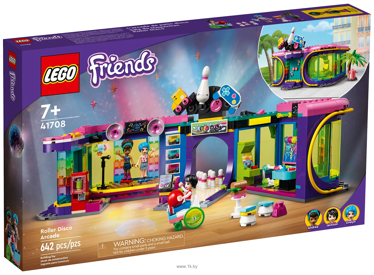 Фотографии LEGO Friends 41708 Диско-аркада для роллеров