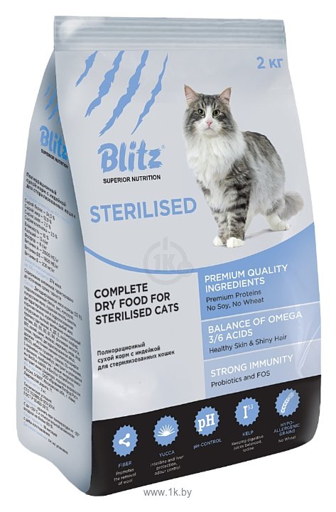 Фотографии Blitz (10 кг) Adult Cat Sterilised dry
