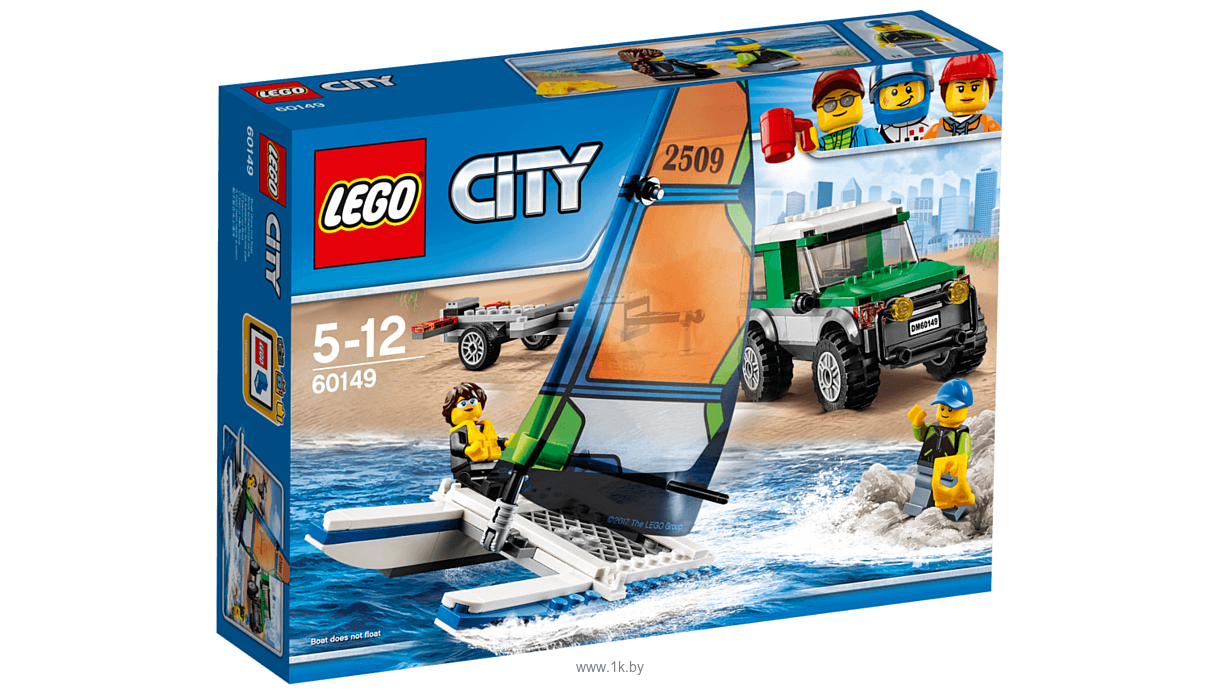 Фотографии LEGO City 60149 Внедорожник с прицепом для катамарана