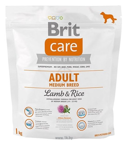 Фотографии Brit (1 кг) Care Adult Medium Breed Lamb & Rice