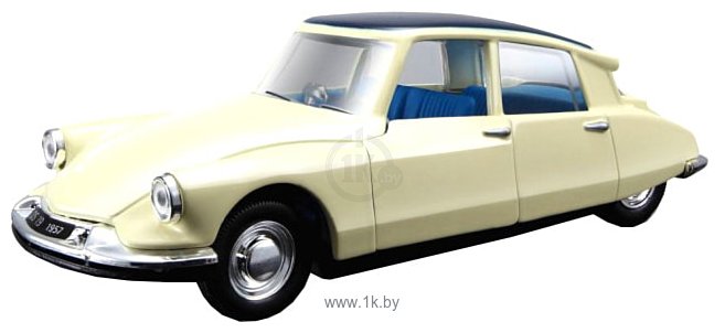 Фотографии Bburago Citroen DS19 1955 18-43204 (бежевый)