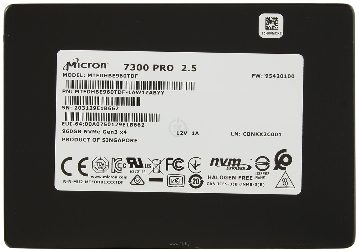 Фотографии Micron 7300 Pro 3.84TB MTFDHBE3T8TDF-1AW1ZABYY