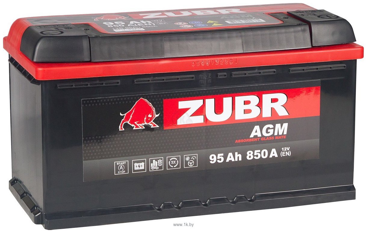 Фотографии Zubr 95 Аh ZUBR AGM 595 02 ZAP R+ (95Ah)