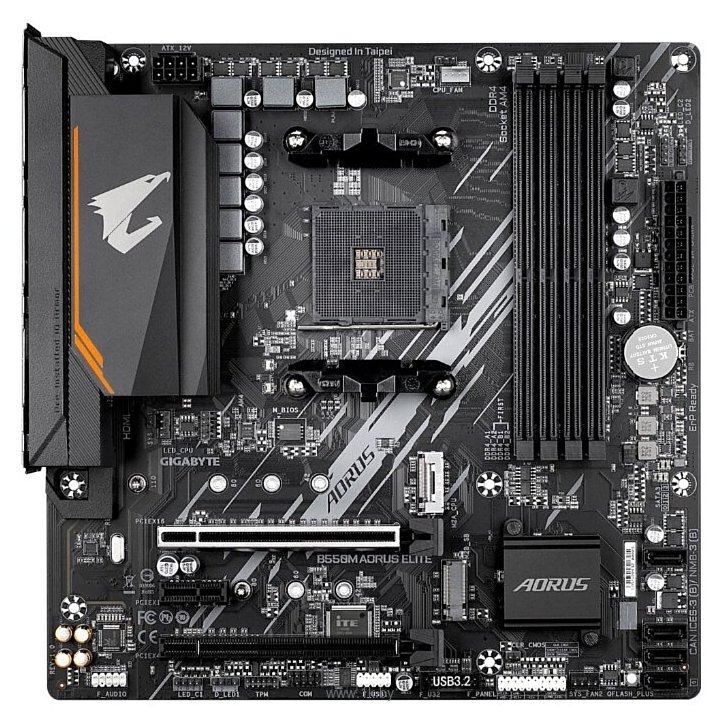 Фотографии GIGABYTE B550M AORUS ELITE (rev. 1.3) 