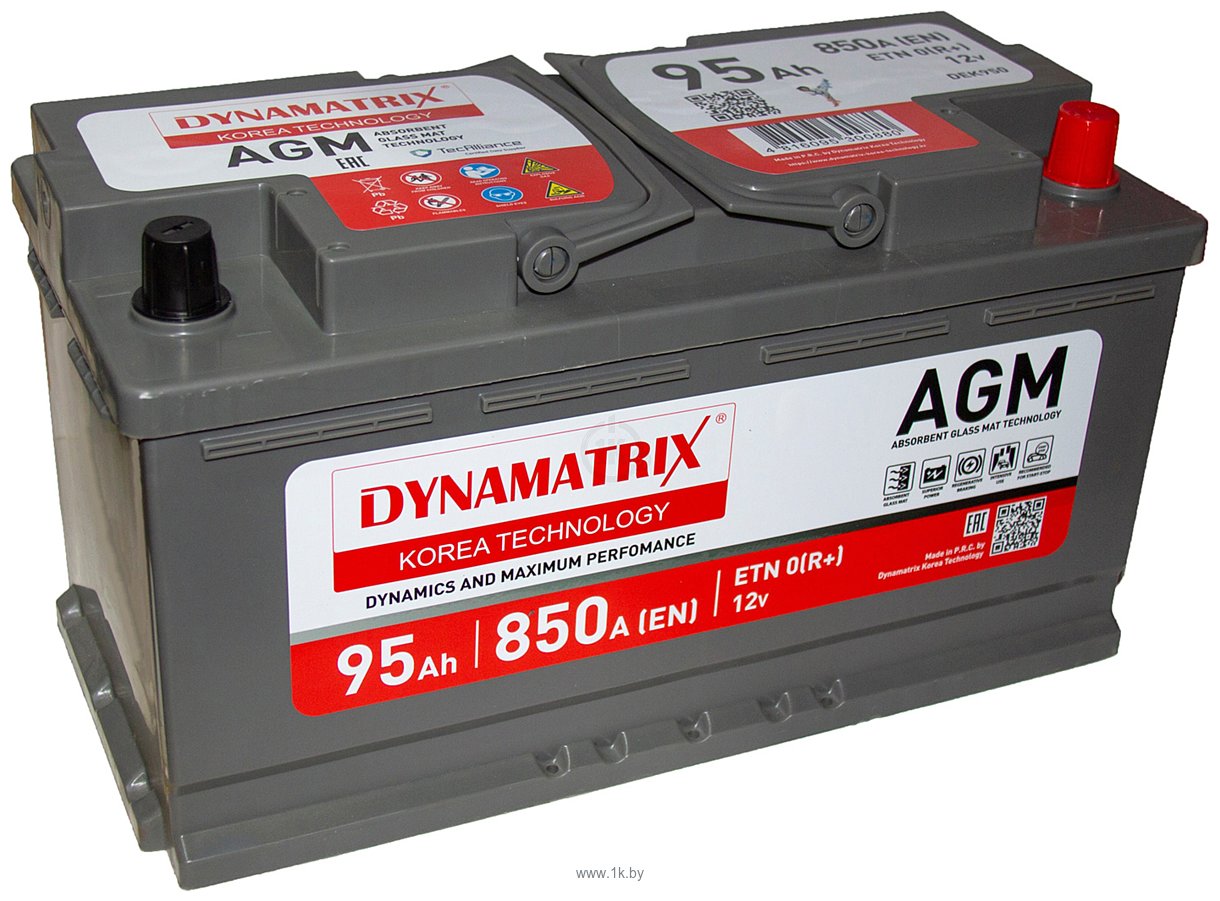 Фотографии Dynamatrix AGM DEK950 850A (95Ah)