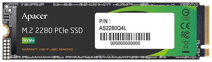 Фотографии Apacer AS2280Q4L 256GB AP256GAS2280Q4L
