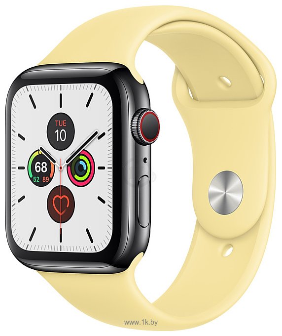 Фотографии Apple Watch Series 5 44mm GPS + Cellular Stainless Steel Case with Sport Band