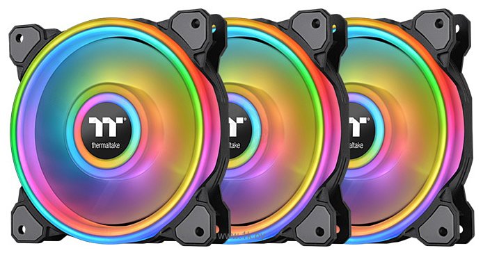 Фотографии Thermaltake Riing Quad 12 RGB TT Premium 3 Fan Pack CL-F088-PL12SW-A