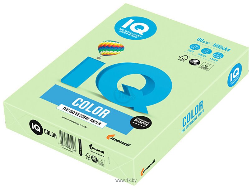 Фотографии IQ Color OBL70 A4 (голубой лед, 160 г/м2, 250 л)