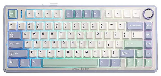 Фотографии AULA F75 white/blue/green, Leobog Graywood V3