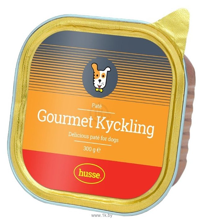Фотографии Husse (0.3 кг) 1 шт. Консервы для собак Gourmet Kyckling Pate