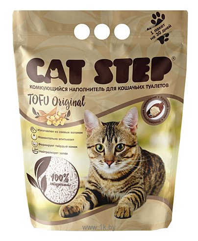 Фотографии Cat Step Tofu Original растительный комкующийся 6л