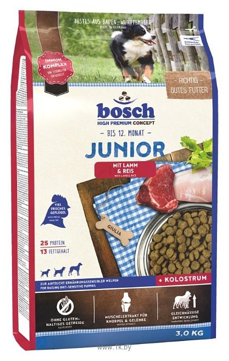 Фотографии Bosch (3 кг) Junior Lamb & Rice