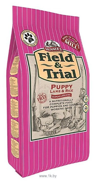 Фотографии SKINNER'S (2.5 кг) Field & Trial Puppy Hypoallergenic с ягненком и рисом