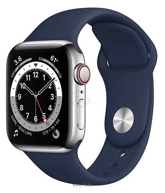 Фотографии Apple Watch Series 6 GPS + Cellular 40mm Stainless Steel Case with Sport Band