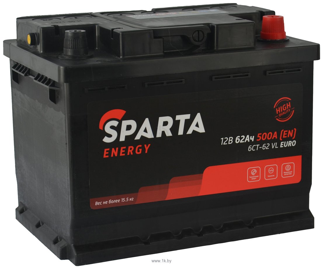 Фотографии Sparta Energy 6CT-62 VL Euro (62Ah)