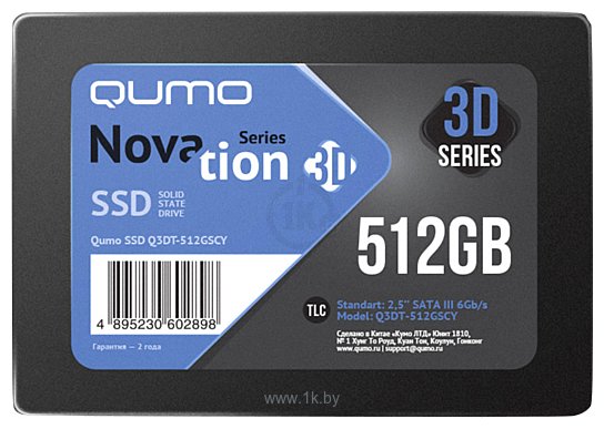 Фотографии QUMO Novation 3D TLC 512GB Q3DT-512GSCY