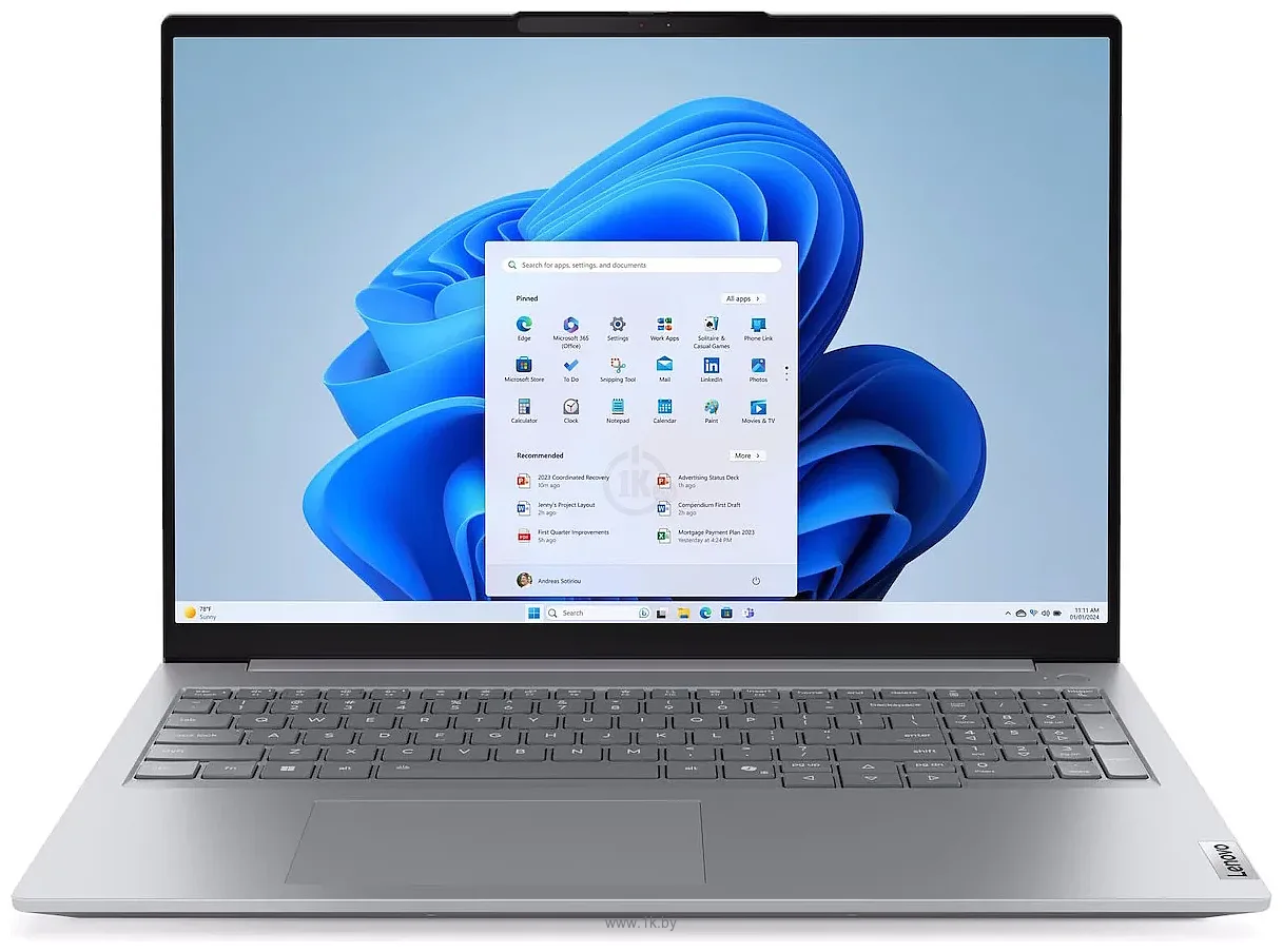 Фотографии Lenovo ThinkBook 16 G8 IRL 21SH002VGQ + 16 ГБ (память расширена продавцом)