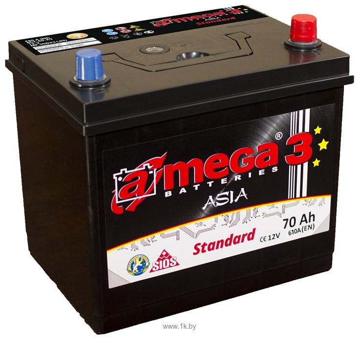 Фотографии A-mega Standard 70 JR Asia (70Ah)