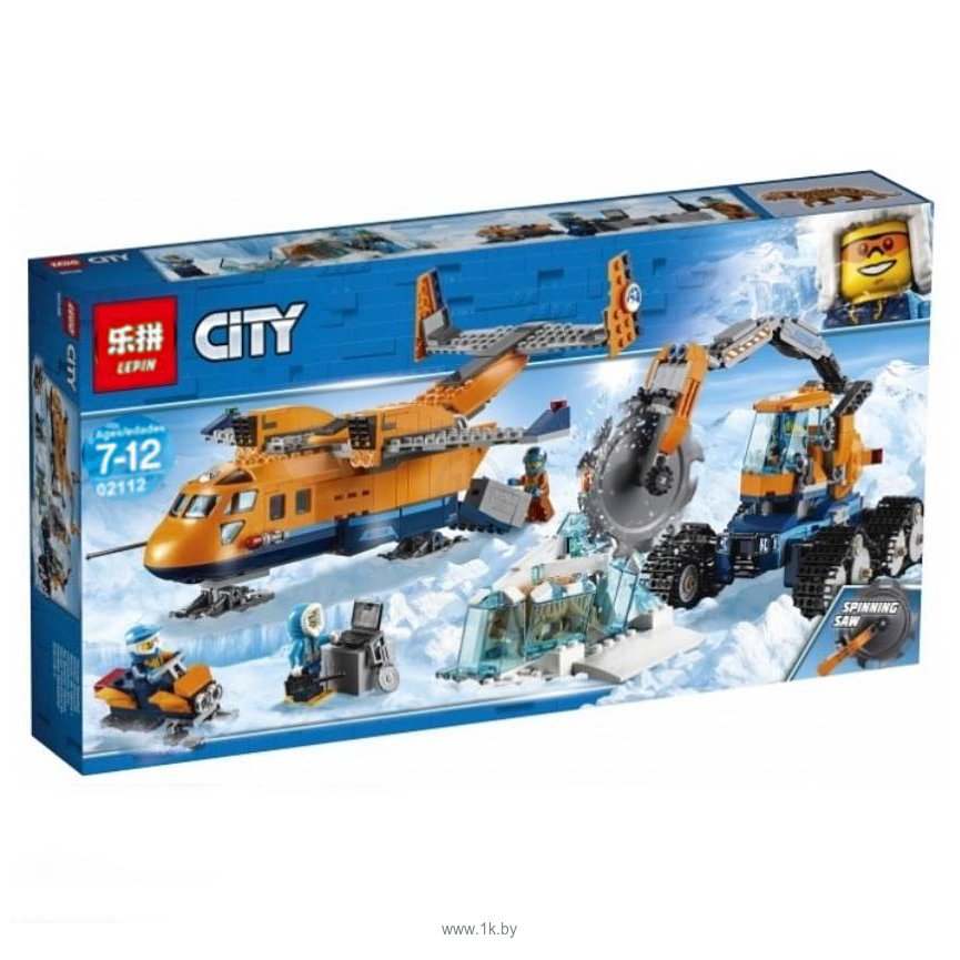 Фотографии Lepin Cities 02112 Арктическая экспедиция: Грузовой самолёт аналог Lego 60196
