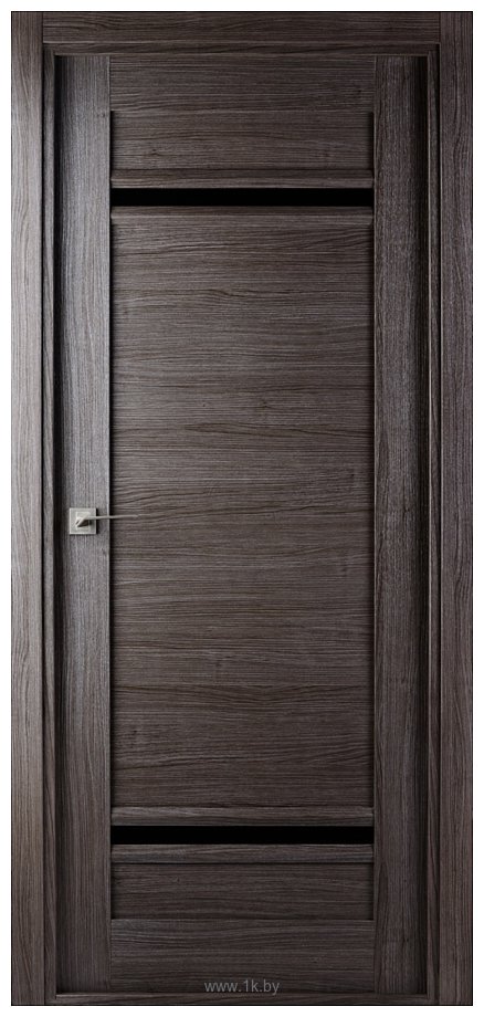 Фотографии Belwooddoors Матрикс 01 90 см (стекло, экошпон, серый дуб/мателюкс черный)