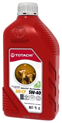 Фотографии Totachi DENTO Eco Gasoline Semi-Synthetic API SN/CF 5W-40 1л