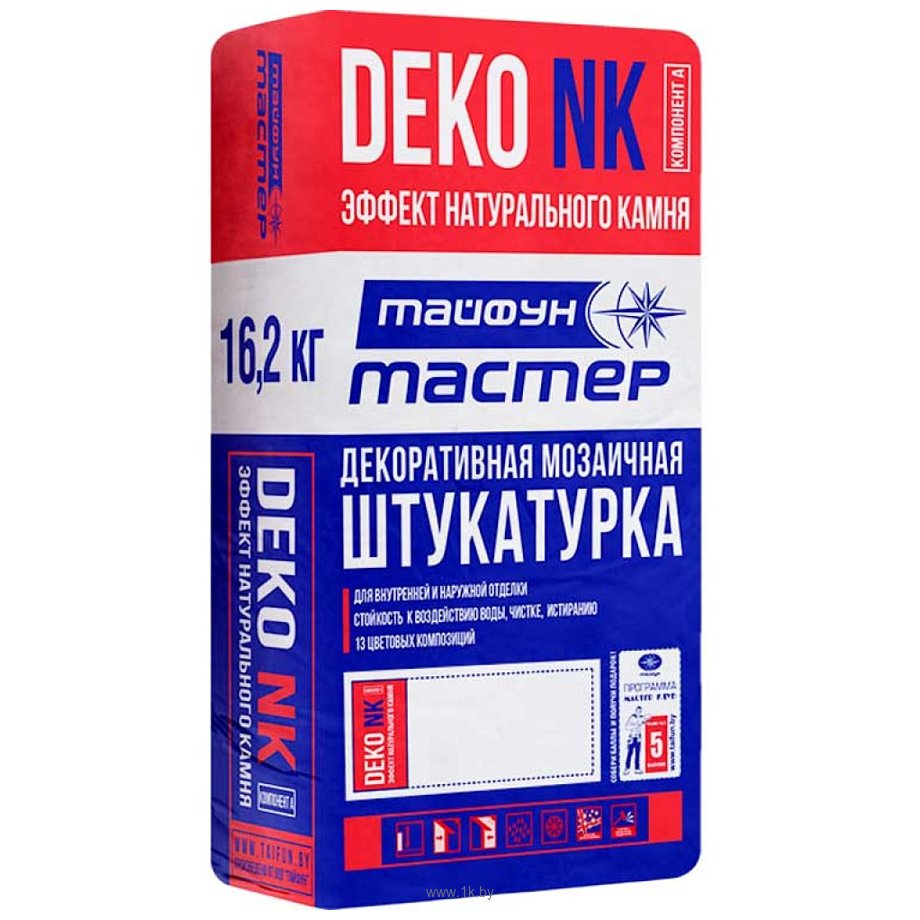 Фотографии Тайфун Мастер Deko NK Компонент А гнейс 02 (16.2 кг)