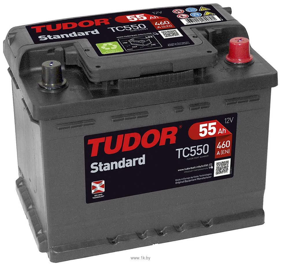 Фотографии Tudor Standard TC550 (55Ah)