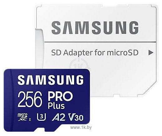 Фотографии Samsung PRO Plus microSDXC 256GB MB-MD256SA/EU (с адаптером)