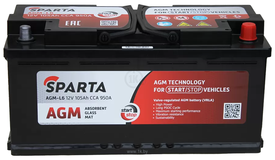Фотографии Sparta AGM-L6 12V (105Ah)